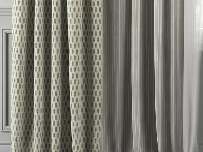 Curtain Set 320 3D model