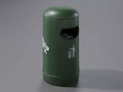 Garbage Bin 3D model