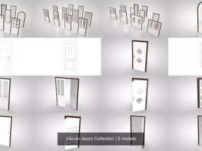 Interior doors Collection 3D Model Pack