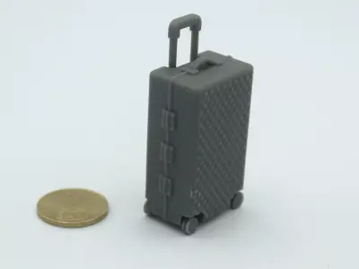 miniature Rolling suitcase 1 3D print model