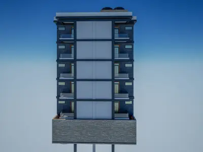 Apartment Exterior 3D model purchase