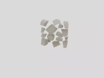 Stone Rubble Pile Terrain for 3D print 3D model