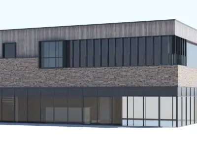 Restaurant Building 3D model