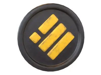 Cartoon Binance USD Coin v1 006 Low-poly 3D model