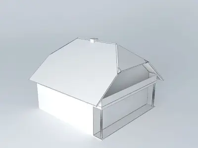 Dom house with roof Free 3D model