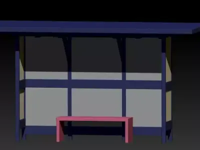 bus station 2 Free 3D model