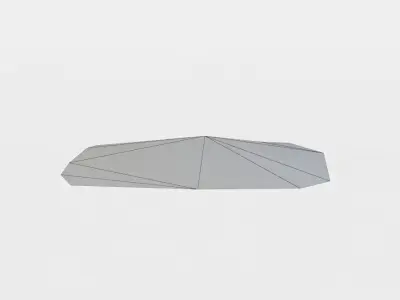 Ground patch Low-poly 3D model