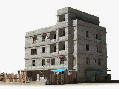 Slum x1 Low-poly 3D model purchase