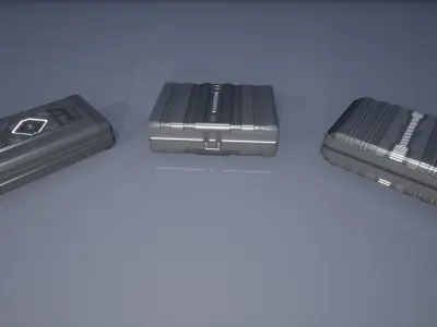 Sci-Fi Box Pack Low-poly 3D model