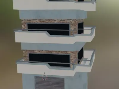 building 16 Low-poly 3D model buy