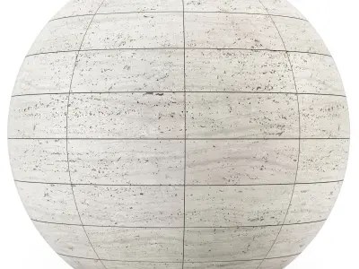 Travertine Stone Wall - Seamless Texture