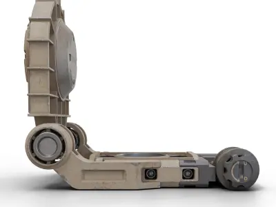 Sci-fi compass Terminus Low-poly 3D model