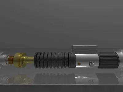Obi-Wan Kenobis lightsaber Free 3D model