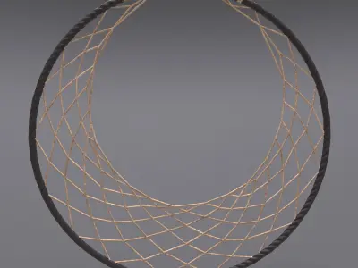 Dream Catcher Low-poly 3D model