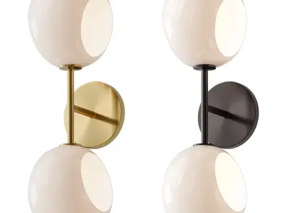 Xaviero Glass Vanity Light 3D model