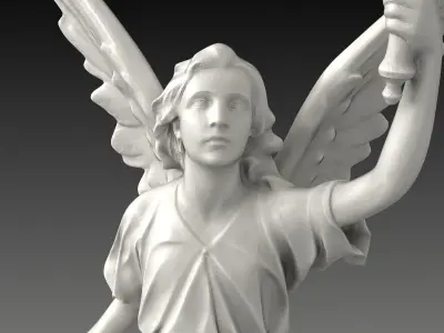 Lucy  A Christian Angel Statue Free 3D model