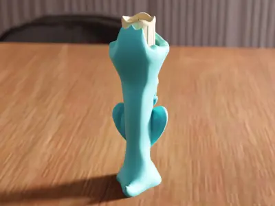 Skull Heart Candle Holder - 276 3D print model