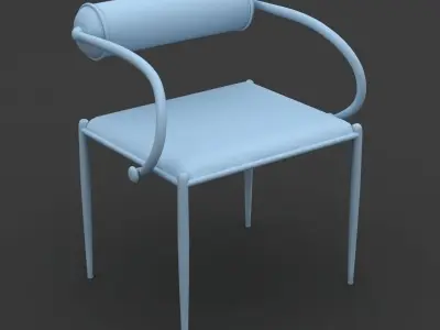 Red Chair 04 3D model