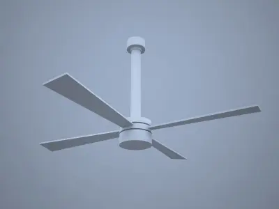 Ceiling Fan with light Free 3D model
