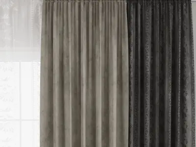 set Curtain 001 arc 3D model