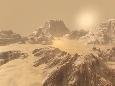 Background Landscapes Desert Sand  Low-poly 3D model