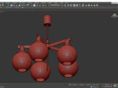 Hans Agne Jakobsson Ceiling Lamp Low-poly 3D model