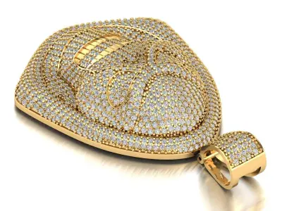 Ghost pendant 3D print model 3D print model