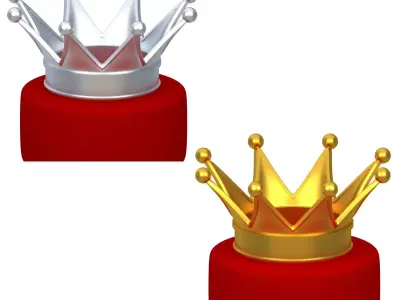 Royal coronation crown Collection 3D Model Pack