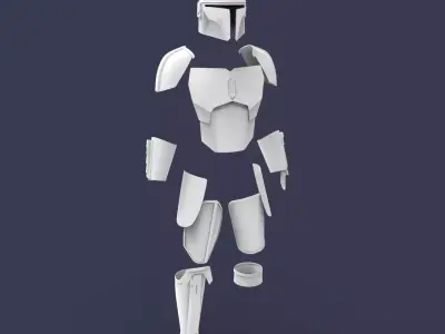 The Mandalorian Season 2 2019 armor for 3D print 3D print model