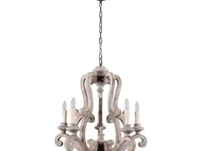 Danbury Light Dimmable Empire Chandelier 3D model