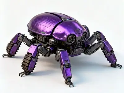 Insectoid Hexapod Battle Tank 3D Model Low-poly 3D model