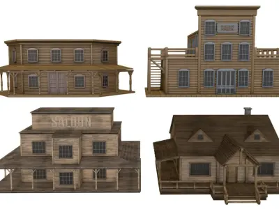 Large Western Collection 3D model