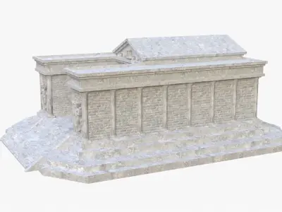 TEMPLE OF GEMINI - Templo de Geminis - Casa de Geminis Low-poly 3D model
