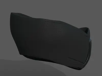 gas mask helmet protection scifi Low-poly 3D model