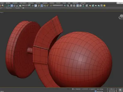 REEDWAY WALL MOUNT SEMI FLUSH MOUNT Low-poly 3D model