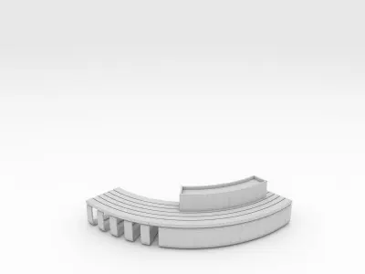 Bench Park 13 3D model