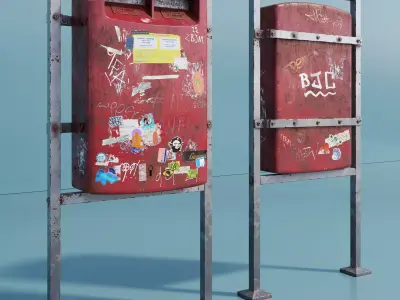 Mailbox high quality 3d model 3D model