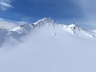 Snow Mountain 10 Low-poly 3D model