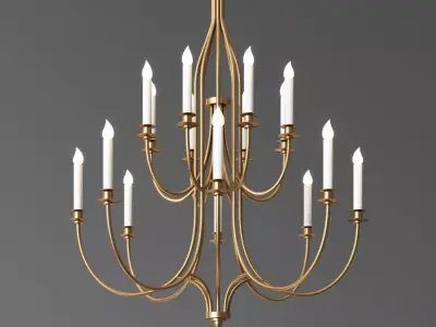 Hammerton Chateau Chandelier 3D model