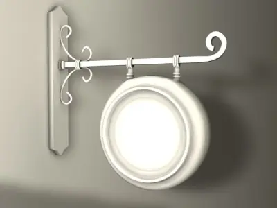 Wall Bracket Clock 3D model