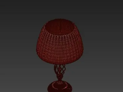 Artelamp gold table lamp with shade 3D model
