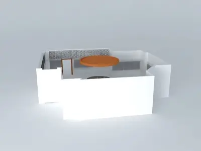 A museum interior 3D model