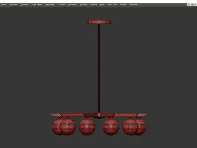 Corbett Astra Chandelier Low-poly 3D model