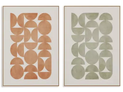 Abstract Painting Frame set 3D model 461