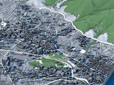Caracas Cityscape Venezuela  3D model