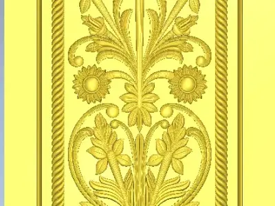 CARVING CNC DOOR 3D model