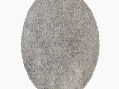 Carpet Grass H102-silver oval 3D model