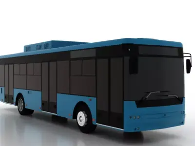 Bus Bogdan A70522 Low Low-poly 3D model