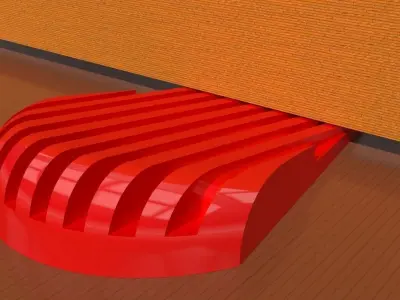 A printable doorstop 3D print model