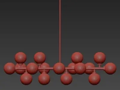 Bubble Stik Cold Chandelier 3D model